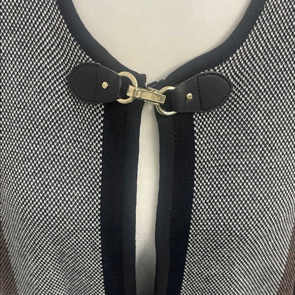 Women's Plaid Open Front Sweater Cardigan - Picture 7 of 13